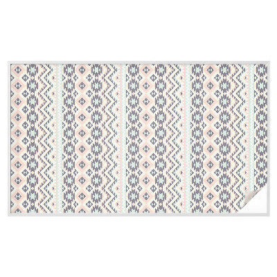 Zelfklevende raamfolie glas in lood Pastelgeometrie