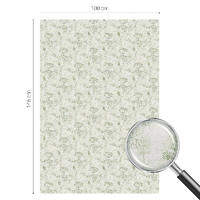 Zelfklevende anti inkijk folie glas in lood Botanisch patroon