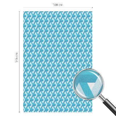 Zonwerende raamfolie glas in lood Geometrische kubussen