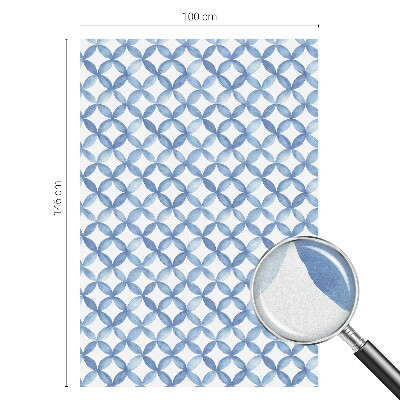 Zelfklevende anti inkijk folie glas in lood Geometrische bloemen