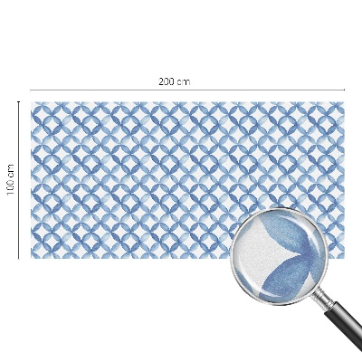 Zelfklevende anti inkijk folie glas in lood Geometrische bloemen