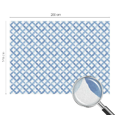 Zelfklevende anti inkijk folie glas in lood Geometrische bloemen