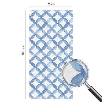 Zelfklevende anti inkijk folie glas in lood Geometrische bloemen