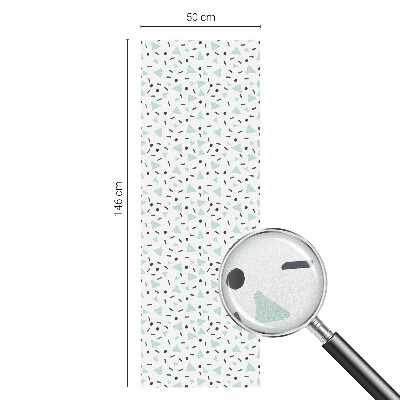 Zelfklevende raamfolie glas in lood Geometrische figuren