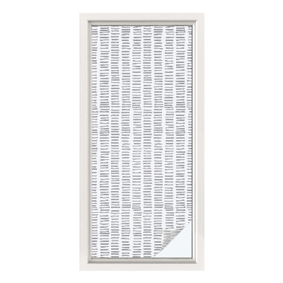 Zelfklevende anti inkijk folie glas in lood Minimalistische lijnen