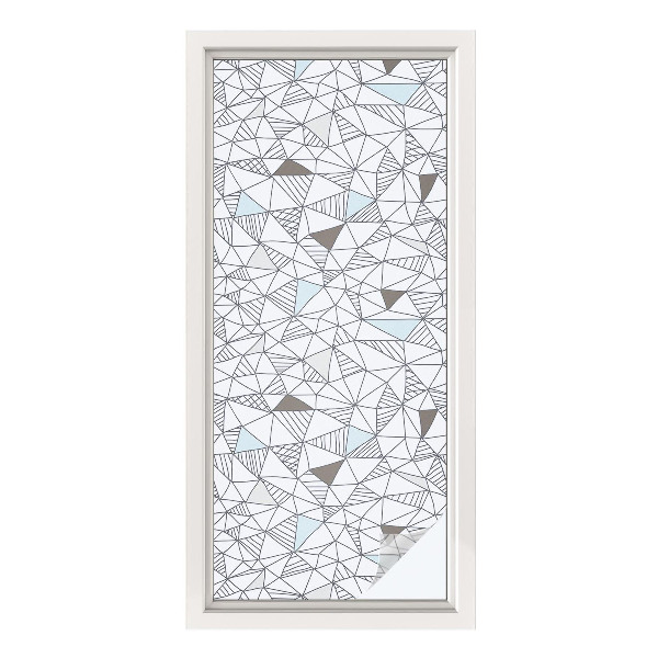 Zonwerende raamfolie glas in lood Abstracte vormen