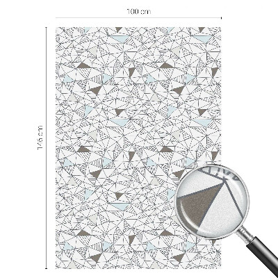 Zonwerende raamfolie glas in lood Abstracte vormen