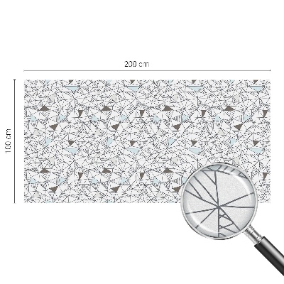 Zonwerende raamfolie glas in lood Abstracte vormen