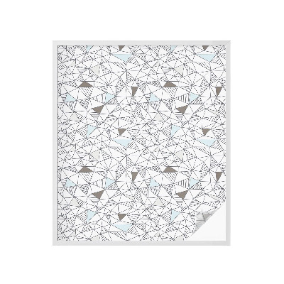 Zonwerende raamfolie glas in lood Abstracte vormen