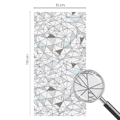 Zonwerende raamfolie glas in lood Abstracte vormen
