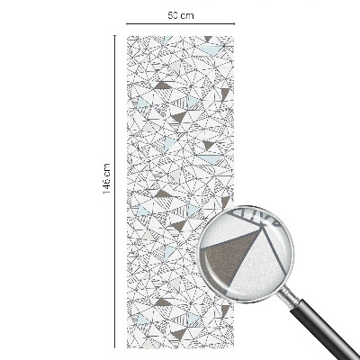 Zonwerende raamfolie glas in lood Abstracte vormen