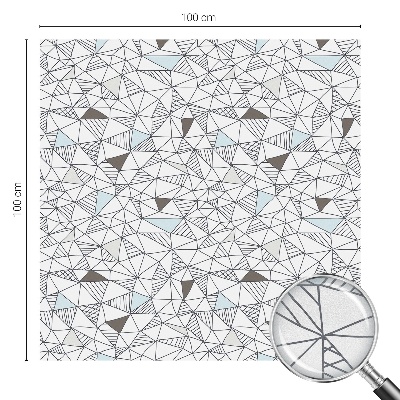 Zonwerende raamfolie glas in lood Abstracte vormen