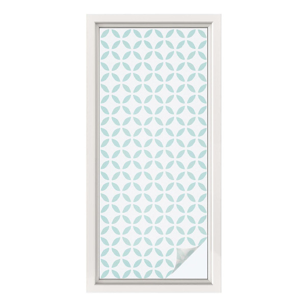 Zelfklevende raamfolie glas in lood Abstracte vormen