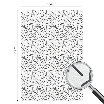 Anti inkijk raamfolie Abstracte zigzaglijnen