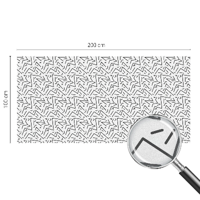 Anti inkijk raamfolie Abstracte zigzaglijnen