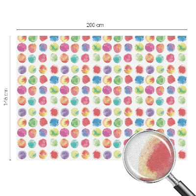 Zelfklevende anti inkijk folie glas in lood Kleurrijke cirkels