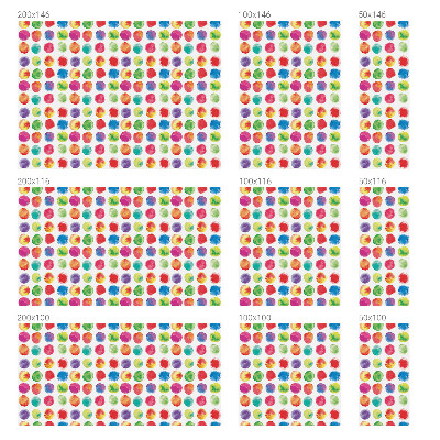 Zelfklevende anti inkijk folie glas in lood Kleurrijke cirkels