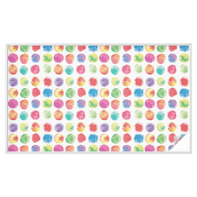 Zelfklevende anti inkijk folie glas in lood Kleurrijke cirkels