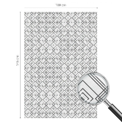 Zonwerende raamfolie glas in lood Rhombische harmonie