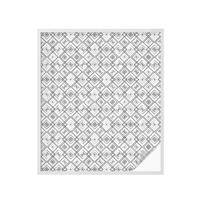 Zonwerende raamfolie glas in lood Rhombische harmonie