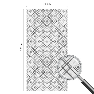 Zonwerende raamfolie glas in lood Rhombische harmonie