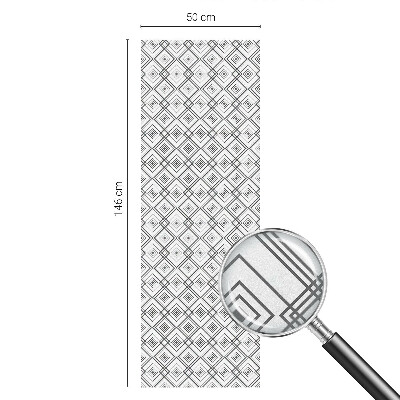 Zonwerende raamfolie glas in lood Rhombische harmonie