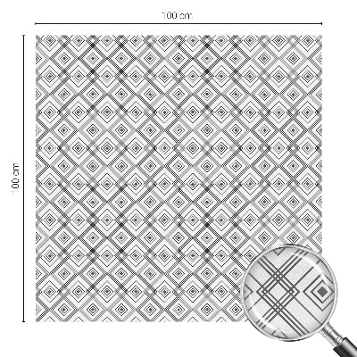 Zonwerende raamfolie glas in lood Rhombische harmonie