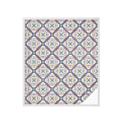 Zelfklevende raamfolie glas in lood Tegelpatroon