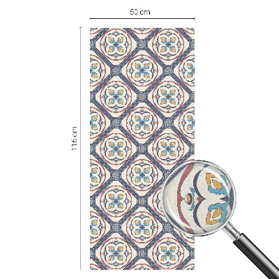 Zelfklevende raamfolie glas in lood Tegelpatroon