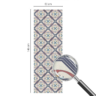 Zelfklevende raamfolie glas in lood Tegelpatroon