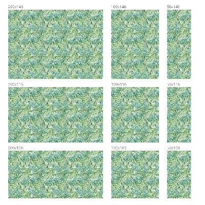 Anti inkijk raamfolie Groene varen