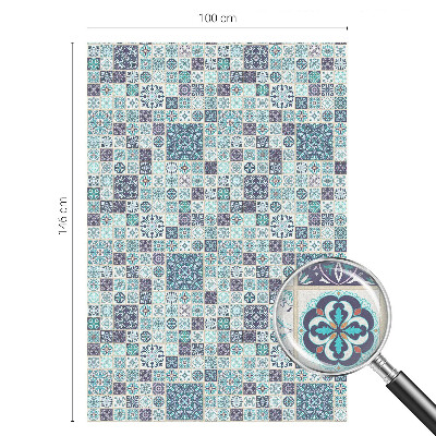 Zonwerende raamfolie Bloementegels