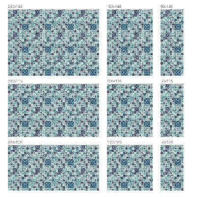 Zonwerende raamfolie Bloementegels