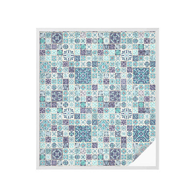 Zonwerende raamfolie Bloementegels