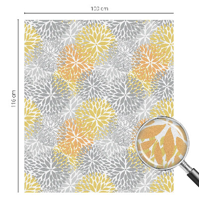 Zelfklevende anti inkijk folie glas in lood Kleurrijke bloemen