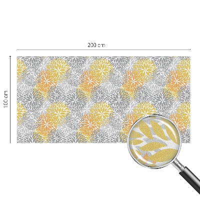 Zelfklevende anti inkijk folie glas in lood Kleurrijke bloemen