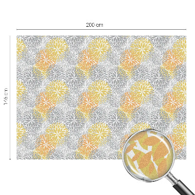 Zelfklevende anti inkijk folie glas in lood Kleurrijke bloemen