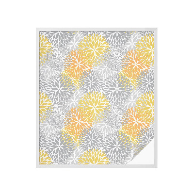 Zelfklevende anti inkijk folie glas in lood Kleurrijke bloemen