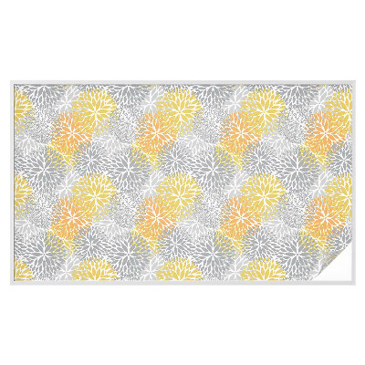 Zelfklevende anti inkijk folie glas in lood Kleurrijke bloemen