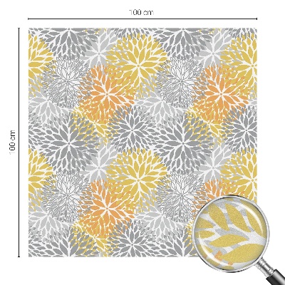 Zelfklevende anti inkijk folie glas in lood Kleurrijke bloemen