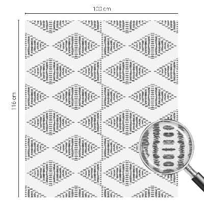 Zonwerende raamfolie glas in lood Geometrische diamanten
