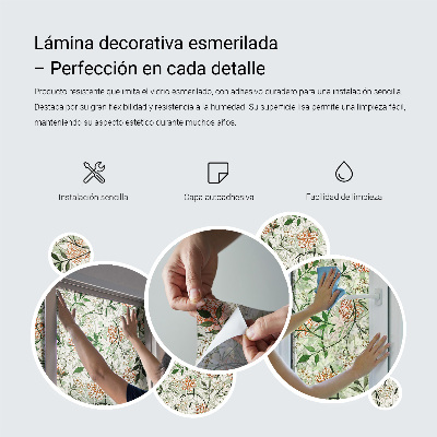 Zonwerende raamfolie glas in lood Geometrische diamanten