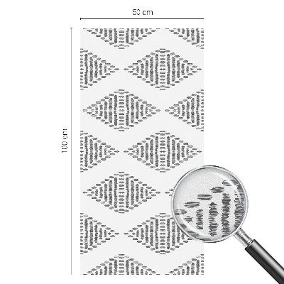 Zonwerende raamfolie glas in lood Geometrische diamanten