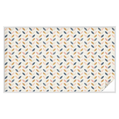 Zelfklevende raamfolie glas in lood Bladerenpatroon