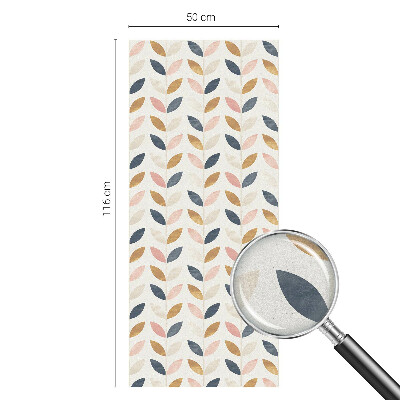 Zelfklevende raamfolie glas in lood Bladerenpatroon