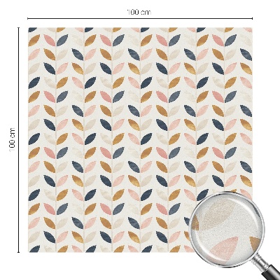 Zelfklevende raamfolie glas in lood Bladerenpatroon