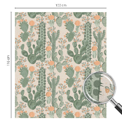 Zonwerende raamfolie glas in lood Groene vetplanten