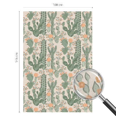 Zonwerende raamfolie glas in lood Groene vetplanten