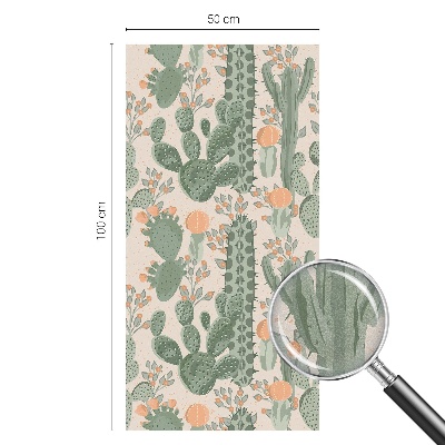 Zonwerende raamfolie glas in lood Groene vetplanten