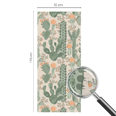 Zonwerende raamfolie glas in lood Groene vetplanten